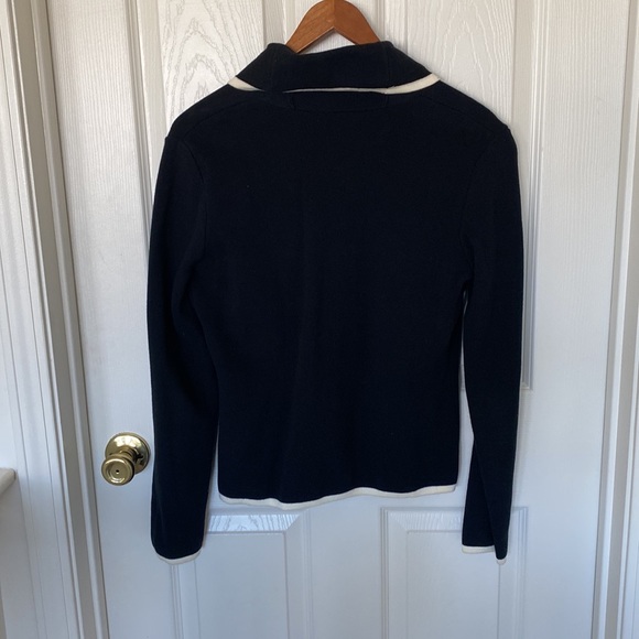 *New* “Chaps”  black/white sweater; size P/S - Picture 3 of 7